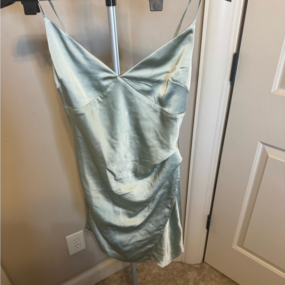 Altar’d State Sage Green Mini Dress never worn, NWT,